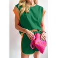 thumbnail image 3 of Women's Summer 2 Pieces Outfits Casual T-Shirt and Shorts Set Beach Holiday Matching Clothes Sweatsuit Set, 3 of 5