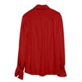 thumbnail image 5 of Men Gothic Ruffle Lace Up Long Sleeve Shirt Linen Blend Pirate Costume Shirt Medieval Renaissance Vampire Blouse Steampunk Halloween Cosplay Top Red XS, 5 of 9