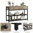 thumbnail image 4 of 2024 New Console Sofa Table with 2 Drawers, Entryway Table with 2-Tier Storage Shelves, Display Shelf for Entry Way, Hallway, Couch, Living Room, Kitchen, Foyer, 4 of 7