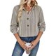thumbnail image 3 of Sudadera con Capucha Extragrande de Otoño para Mujer, con Cuello en V y Larga. Albaricoque XL, 3 of 9
