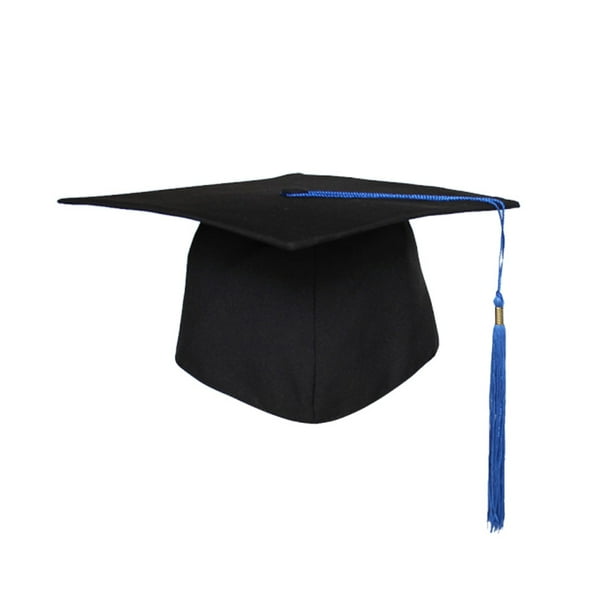 EeaseMX Birretes de graduación con borlas, suministros para fiestas de graduación, sombreros de graduación, accesorios fotográficos para estudiantes (borlas azules)
