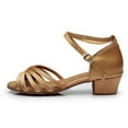 thumbnail image 6 of Wedges Sandals for Women Trendy Lightweight Wide Width Low Heels Womens House Shoes Memory Foam Ankle Buckle Studded Fashion Sandals for Summer, 6 of 9