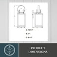 thumbnail image 6 of Vaxcel Medinah White Motion Sensor Dusk to Dawn Outdoor Wall Light Clear Glass, 6 of 11