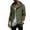 Army Green, variant on uikmnh Men's Jackets Autumn and Winter Men's Soil Trench Coat Long Lapel Hood Space Double Casual Trench Coat Size:L