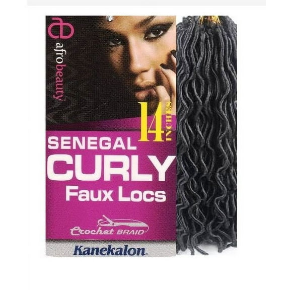 SENEGAL CURLY FAUX LOCS 14" Color 2- AFRO BEAUTY COLLECTION