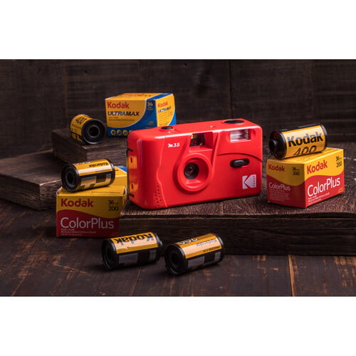 Kodak M35 35mm Film Camera with Flash (Flame Scarlet)