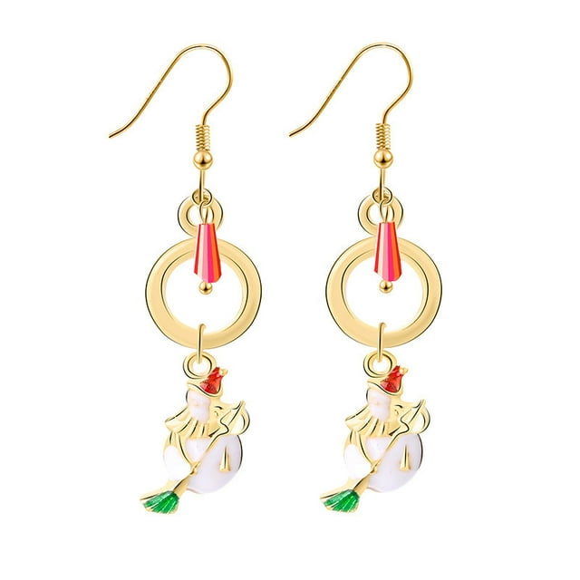 WREESH Diamond Earrings Temperament Personality Drop Crystal Fashion Earrings