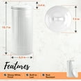 thumbnail image 6 of Autumn Alley White Metal Farmhouse Toilet Paper Extra Roll Storage – Freestanding, Holds 3 Megarolls, 6 of 10
