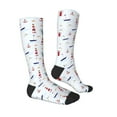 thumbnail image 3 of Fotbe Nautical Lighthouse Sailboat print Women's Men's Novelty Crew Socks Cotton Socks Knee High Socks for Walking,Running,Nurses,Pregnancy, 3 of 9