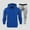 Blue, variant on Dianli Gifts Sweats for Men Men’s Casual Hoodie Outfit Solid Color Long Sleeve Hooded Sweatshirt with Matching Pants Comfortable Two-Piece Set for Daily Wear Sports or Outdoor Leisure Christmas Gift