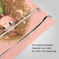 thumbnail image 3 of 2 Pack Wet Dry Bags,Adorable Blonde Girl and Cat Waterproof Reusable Dual Zipper Bags for Swimwear, Gym Clothes, Toiletries, Baby Diapers, 3 of 8