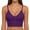 Purple#79, variant on Women's Lace Padded Bralette Plunge Wireless Longline Bra Breathable Everyday Bras Hot Pink Free Size