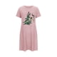 thumbnail image 2 of Camisón corto de talla grande para mujer, camisón de manga corta con estampado de pecho a la moda, camisón para mujer, 2 of 5