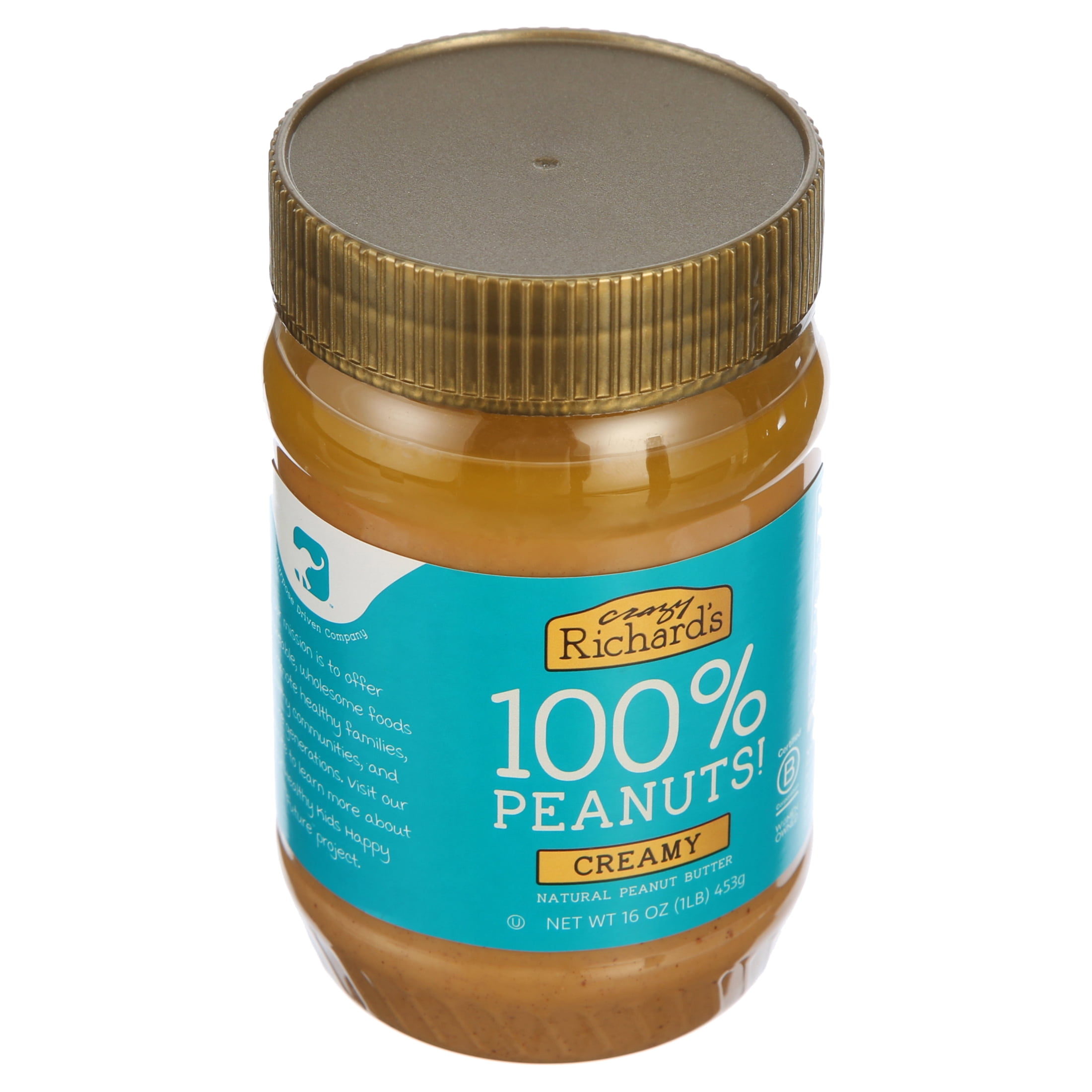 Crazy Richard's All-Natural Creamy Peanut Butter, 16 oz