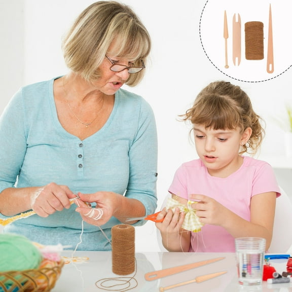 LABSERRON Beginner Loom Stick Set Diy Knitting Tool Kit For Knitters And Friends