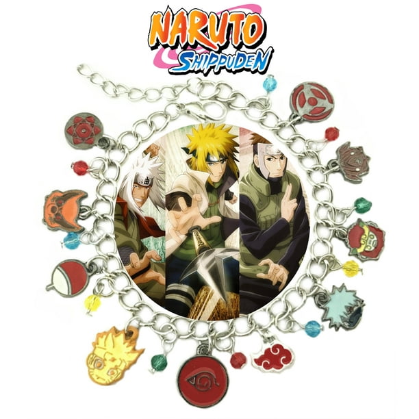 Naruto Kakashi Charm Bracelet Anime Manga Series Jewelry Multi Charms -  Wristlet - Superheroes Brand Movie Comic Cartoon Collection 
