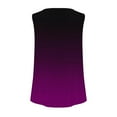 thumbnail image 6 of JTZGDY Ombre Tank Tops for Women Loose Fit Dressy Casual Tie Dye Gradient Color Print Summer Sleeveless Square Neck Tunic Blouse Trendy Flowy Beach Vacation T-Shirts A-Purple XXL, 6 of 7