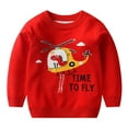 thumbnail image 2 of Chandail à Manches Longues Bébé Garçon Pull Automne Pull Hiver Chandail à Bas Col Rond Enfants 2-8T, 2 of 8