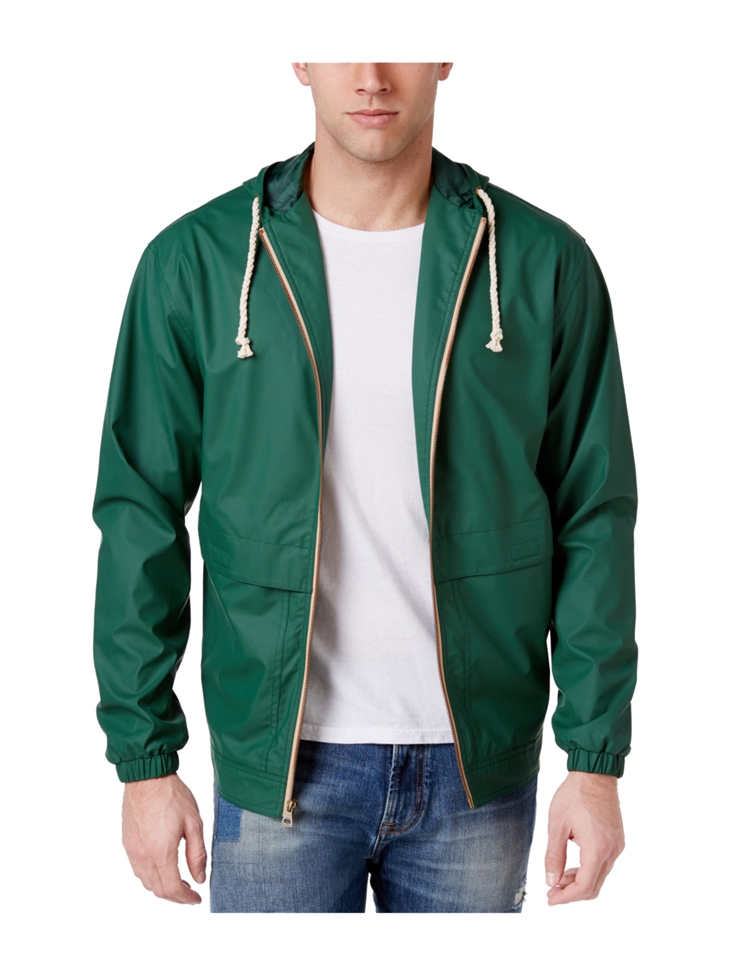 Weatherproof Mens Full Zip Windbreaker Jacket green S Walmart Canada