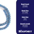 thumbnail image 4 of The Bead Chest Turquoise Blue Ancient Style Java Glass Beads (11mm), 4 of 4