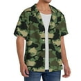 thumbnail image 4 of Balery Camouflage Shark Men's Casual Button Down Shirt Short Sleeve Textured Summer Cuban Beach Shirts-XX-Large, 4 of 7