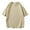 Khaki, variant on Men's Summer Daily Round Neck Short Sleeved Men's Casual Short Sleeved Solid Color T Shirt Microfiber Tee Shirts for Men for Men Mens Sweatpants Open Bottom