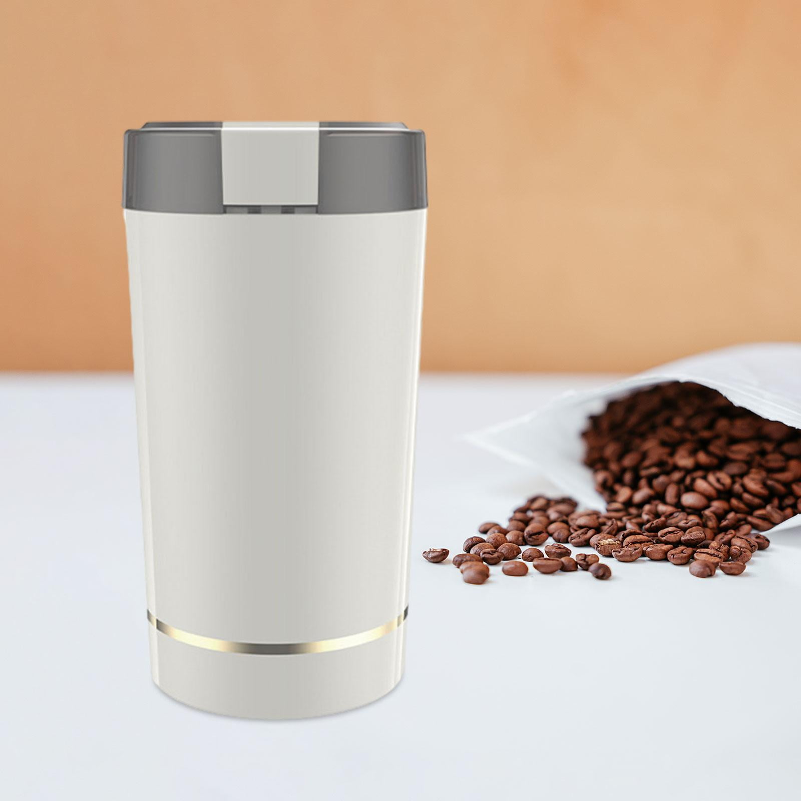 Electric Coffee Grinder Espresso Grinder Large Capacity 220V Grain Beans Peanut Burr Mill Stainless Steel Cafes Spice Grinder white