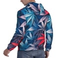 thumbnail image 6 of Sigee Red And Blue Leaves for Men's Pullover Hoodie Sweatshirts Adult Casual Long Sleeve Sweatshirts ,Sizes S-4XL-Medium, 6 of 7