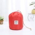thumbnail image 3 of Cosmetic Bags Women Makeup Bags Drawstring Bucket Toiletry Bag Bathroom Storage Carry Cases Waterproof Make up Pouch Foldable Travel Cosmetic Organizer, 3 of 5