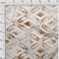thumbnail image 3 of oneOone Cotton Cambric Brown Fabric Geometrical Water Color Craft Projects Decor Fabric Printed By The Yard 42 Inch Wide, 3 of 4