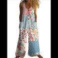 thumbnail image 1 of Bohemios Informales de Verano para Mujer, de Pierna , Holgados, con Estampado Floral y Bolsillos Figura 5 XL, 1 of 3