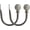 Gunmetal, variant on MERIVILLE Set of 2 Decorative Spanish White Marble Ball End Window Curtain Holdbacks for Draperies, Black