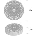 thumbnail image 1 of FMSHPON Mandala Pattern Set of 4 Round Coaster for Drinks, Absorbent Ceramic Stone Coasters Cup Mat with Cork Base for Home Kitchen Room Coffee Table Bar Decor, 1 of 3