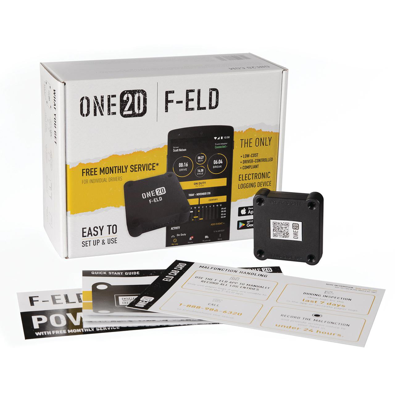 One20 F-ELD ELECTRONIC LOGGING DEVICE  EASY TO SET UP AND USE 