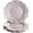 Cream, variant on PETGLE Vintage Embossed Plastic Dinner Plates for Party - 10 PC - Heavy Duty Disposable Dinner Set - 10.75” - Fine China Look Dishes - Perfect for celebrations & Events - White