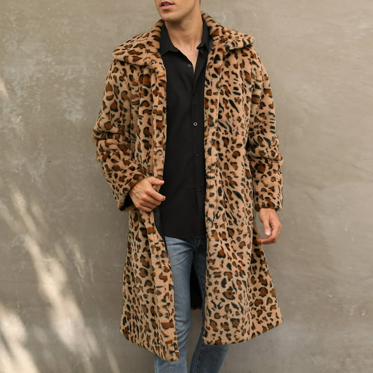 Leopard Fashion Lapel Long Sleeve Coats Leopard Fashion Lapel Long Sleeve Coats