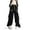Black, variant on Dgankt Plus Size Womens Clothing Women Baggy Streetwear Wide Leg Pants with Pockets High Waist Drawstring Goth