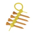 thumbnail image 3 of Clip de goma verde Sunnimix Soporte de golf con 4pcs camisetas de golf de madera amarillo, 3 of 8