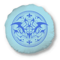 thumbnail image 1 of Coussin Rond à Motif de Méthode de Mateté de Chauve-Souris, Décoration pour la Maison, 1 of 3