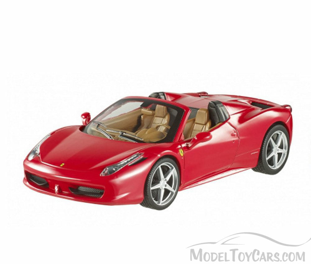 Ferrari 458 Spider Convertible Red Mattel Hot Wheels