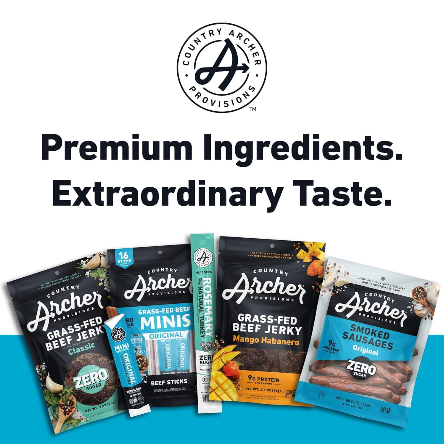 Country Archer Beef Stick Original 1 Ounce Pack Of 18
