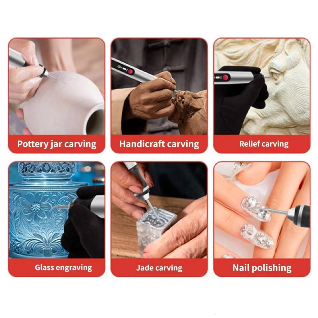 Engraving Pen Carving Pen Overheat Protection Adjustable Speed Electric Polisher for Artists and Craftsmen
