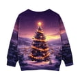 thumbnail image 3 of Girls Long Sleeve Tops, Toddler Sweatshirt with Print and Pocket, 3 of 7