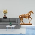 thumbnail image 2 of Escultura de mesa,Escultura de cabeza de tigre Estatua moderna de sobremesa,Figura de cabeza de animal para decoración de escritorio de resina.,Estatuas de caballos,Estatuas de caballos Figura, 2 of 8