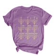 thumbnail image 1 of Blusas de Manga Corta para las Mujeres Divertida Impresión Cuello Redondo Camiseta Vintage, Blusas de Primavera para las Mujeres, 1 of 6