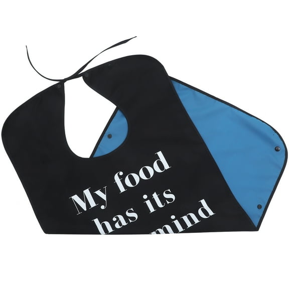 Elderly Eating Bib Adult Bibs for Folding Clothing Protector Polyester Baby Smock Apron Men and Women Household Large