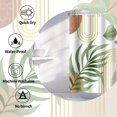 thumbnail image 2 of Boho Mid Century Shower Curtain Green Abstract Bohemian Tropical Shower Curtains for Bathroom Decor 72W x 72 L Inches Botanical Leaf Modern Minimalist Waterproof Fabric Shower Curtains, 2 of 6