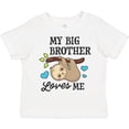 thumbnail image 3 of Inktastic My Big Brother Loves Me with Sloth and Hearts Boys or Girls Toddler T-Shirt, 3 of 5