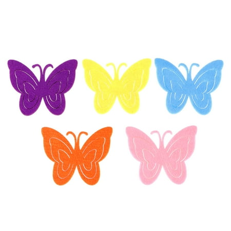 

30pcs Shape Non-woven Felt Pieces Embellishment for DIY Crafts