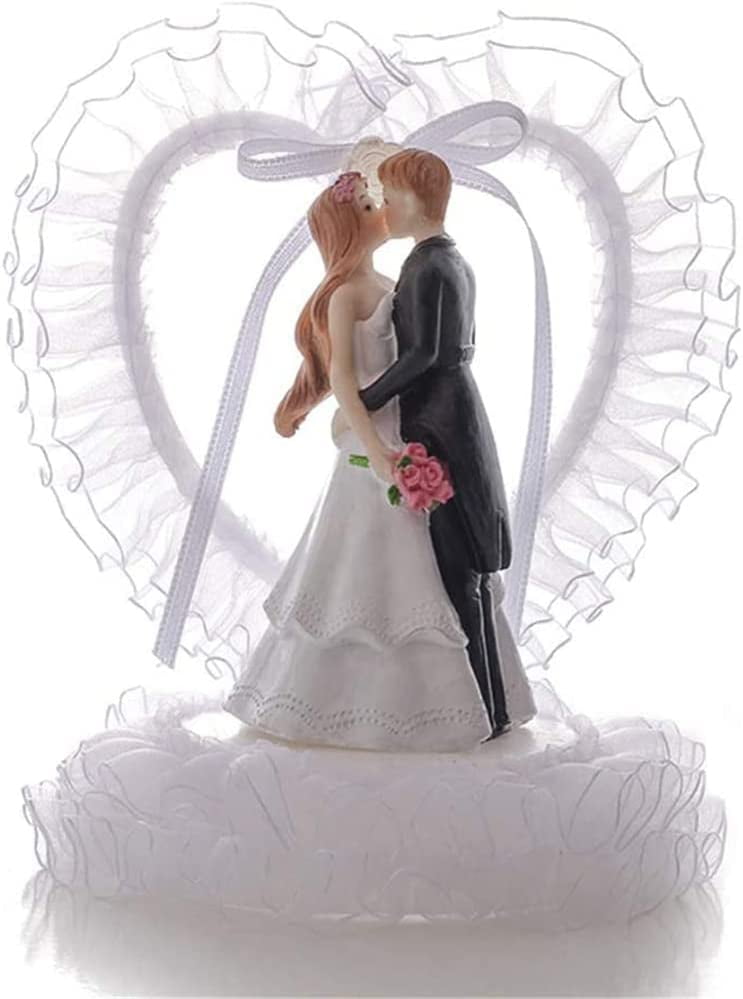 Buy 5.5 Wedding Cake Toppers, Romantic Bride and Groom Cake Topper ...